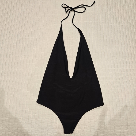 Mikoh Halter Black One Piece Swimsuit Size Small - Picture 3 of 10